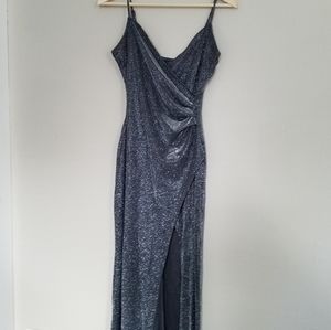 Medium Silver Glitter Sparkle Dress